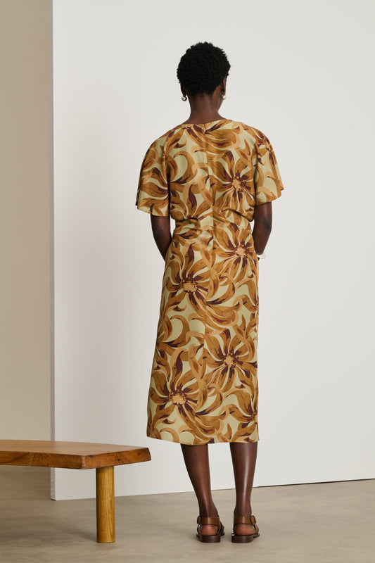 Ella dress - Orange/Clay - Silk - Women