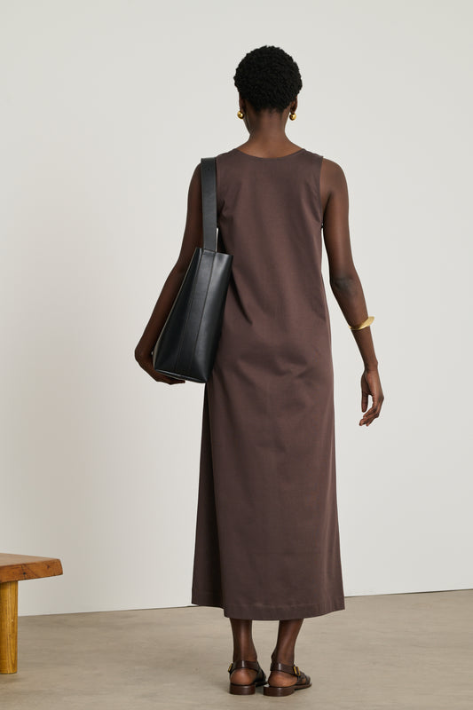 Delia Dress - Brown - Cotton - Women