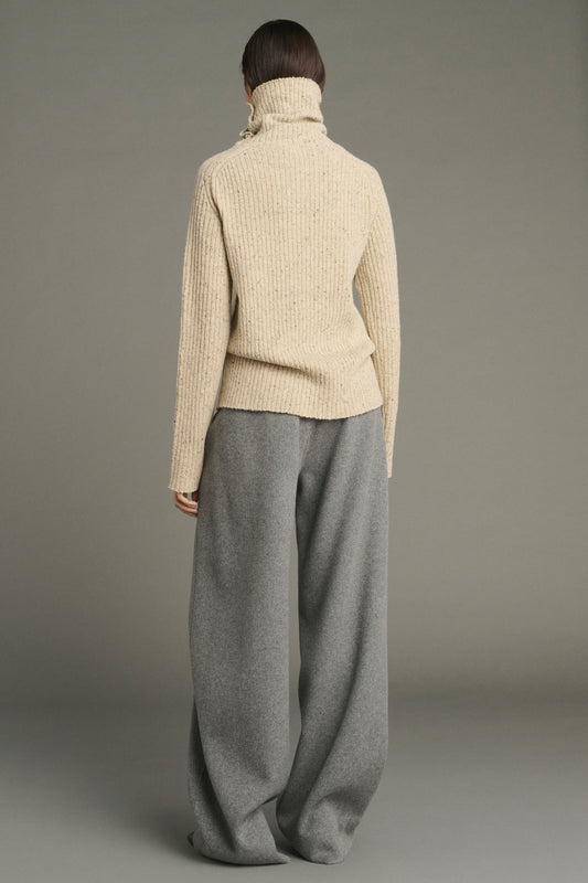 Joey pullover - Light Beige - Wool - Women