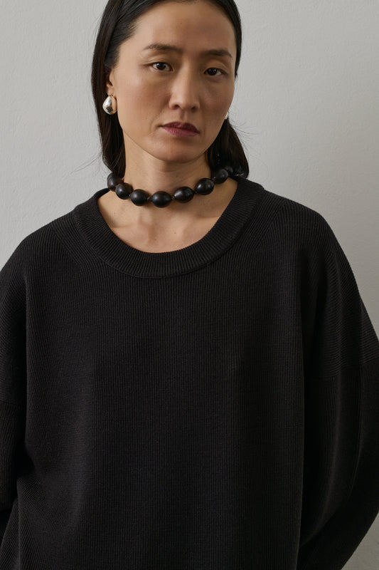 Robe Falaise - Chocolat - Laine - Femme