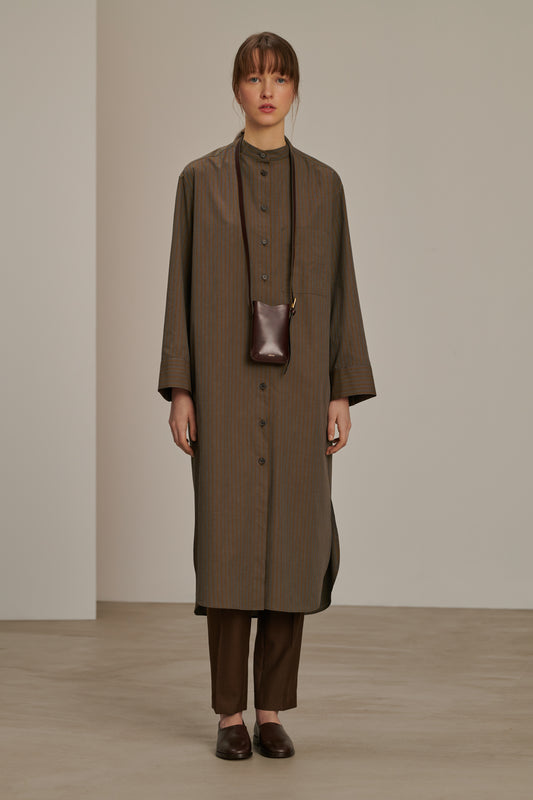 Akiko dress - Anthracite/Bronze - Cotton - Women