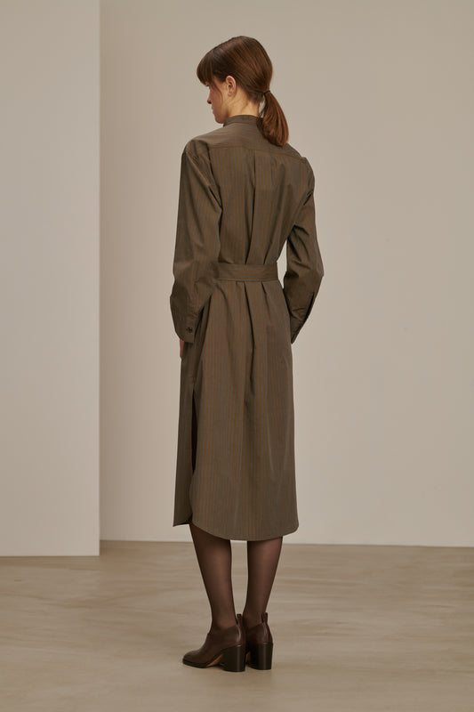 Akiko dress - Anthracite/Bronze - Cotton - Women