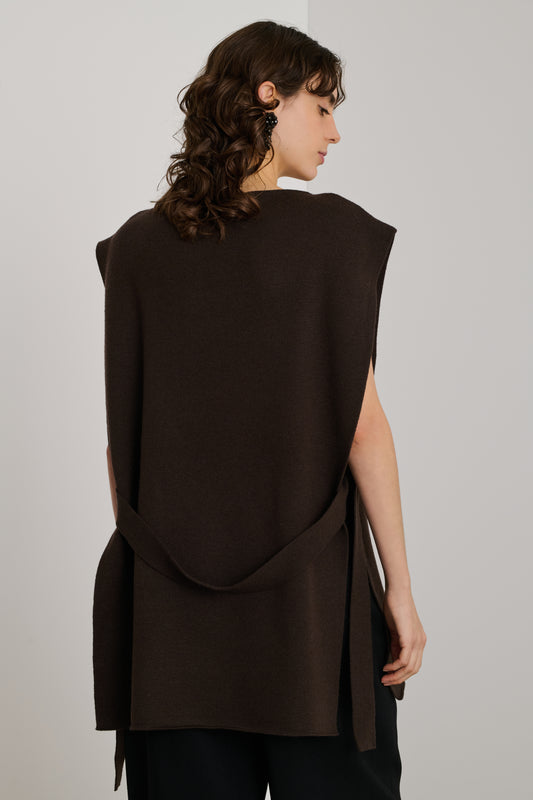 Oliver pullover - Brown - Merino Wool - Women