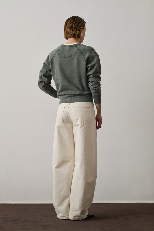 Sweatshirt Apollo - Gris Vert - Coton - Femme