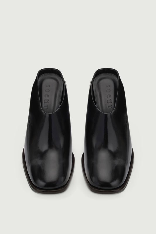 Elba mules - Black - Leather - Women