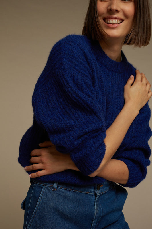 PULLOVER GINETTE MÉLANGE ECRU