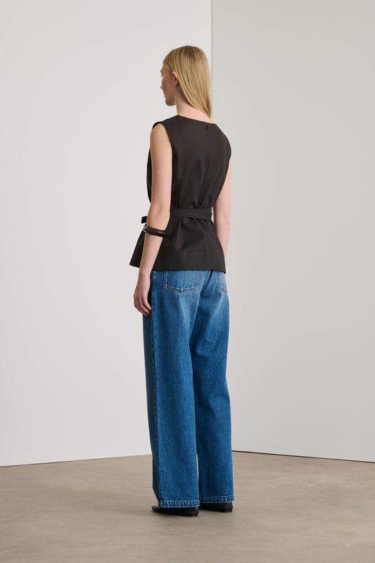 Chance top - Charcoal - Cotton - Women