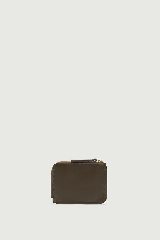 Talia Card Holder - Khaki - Leather - Women