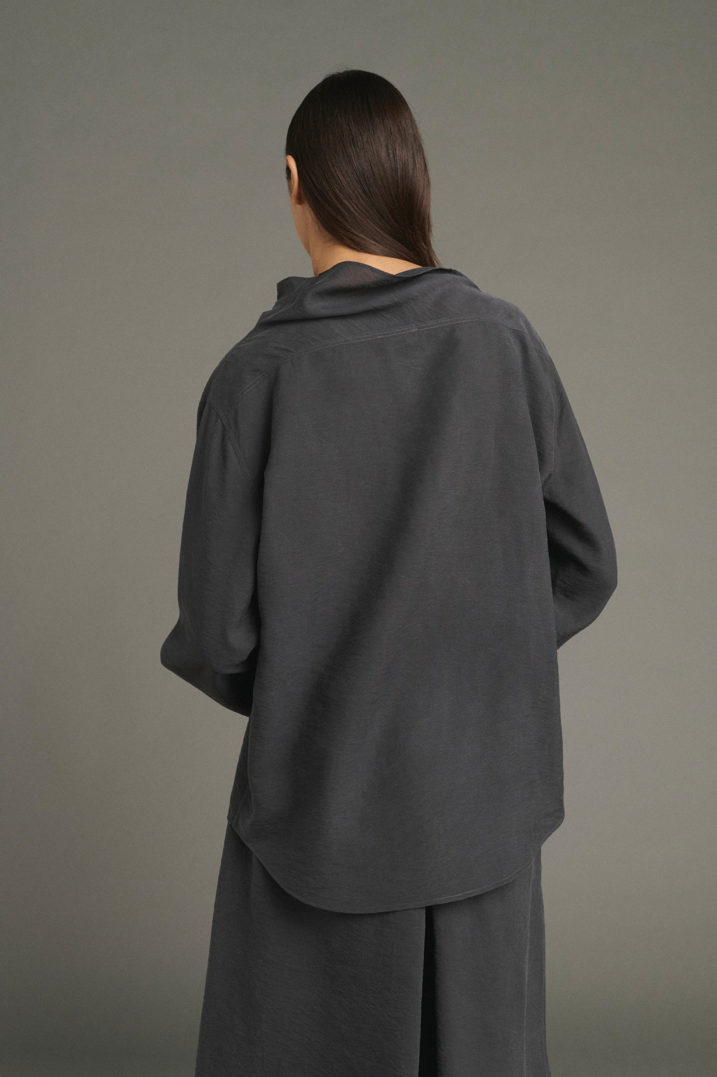 Blouse Laila - Anthracite Grey - Silk - Women