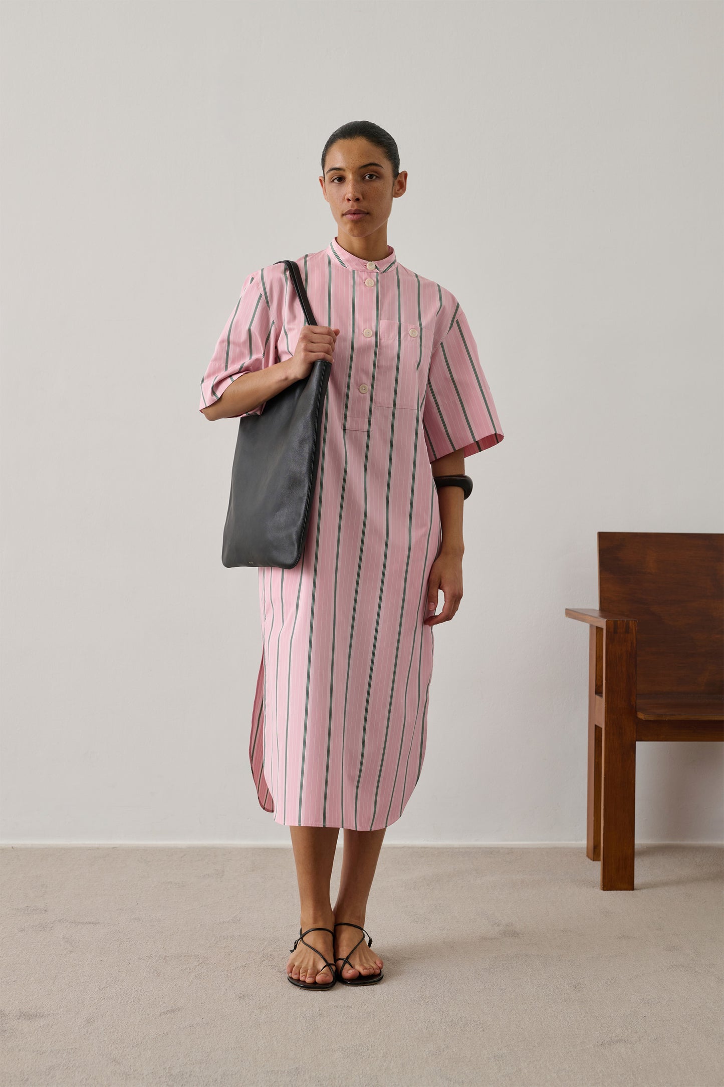 Ilya dress - Rose/Grey - Cotton - Women