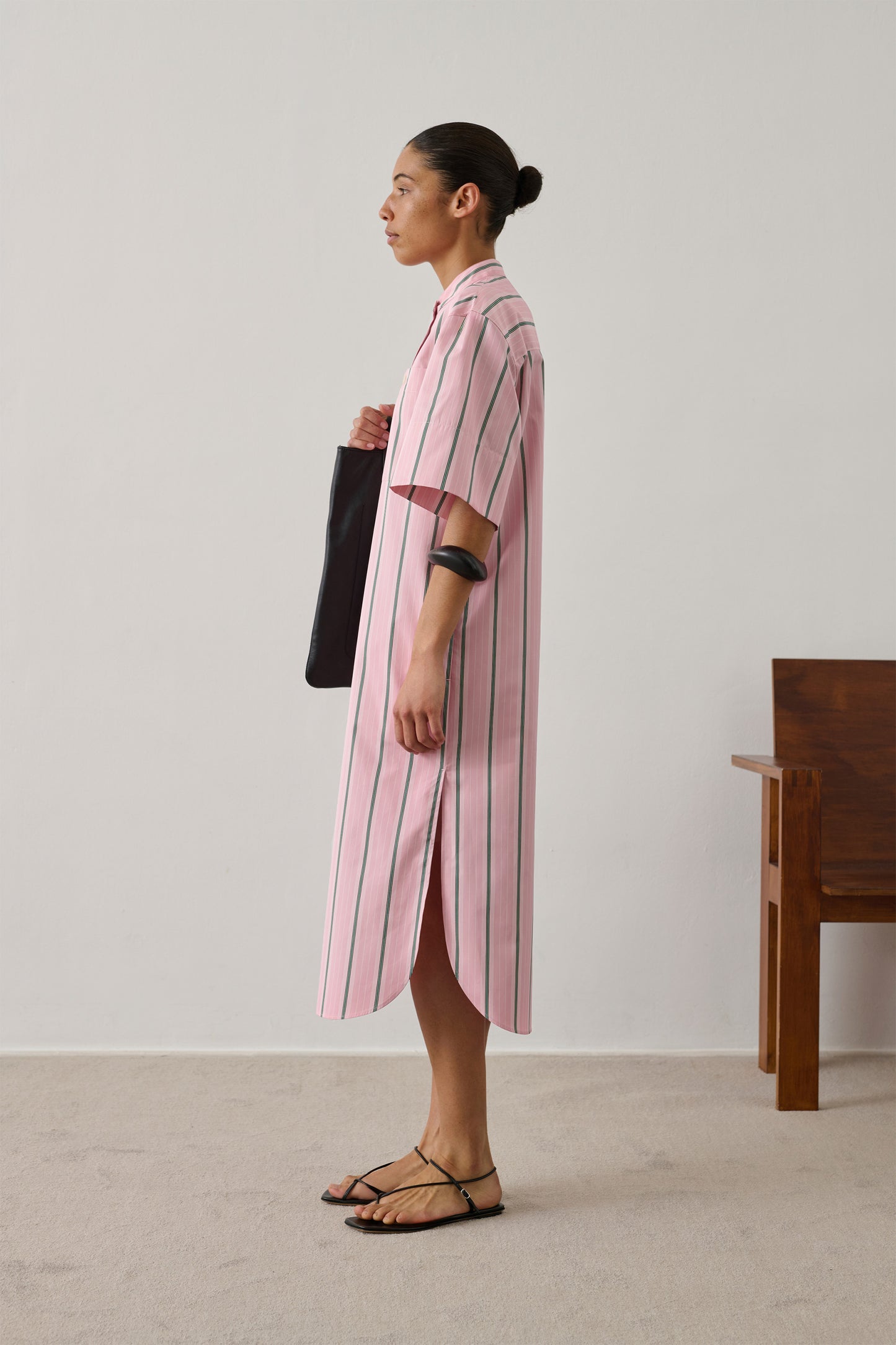 Ilya dress - Rose/Grey - Cotton - Women