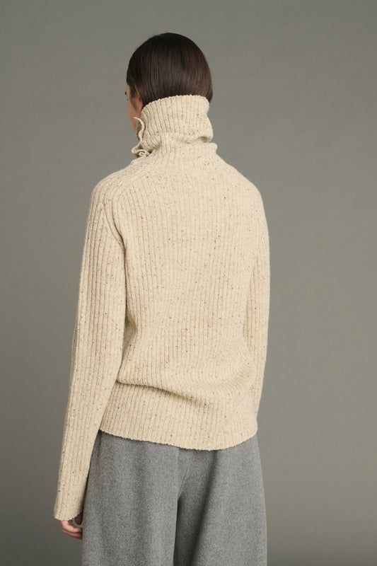 Joey pullover - Light Beige - Wool - Women