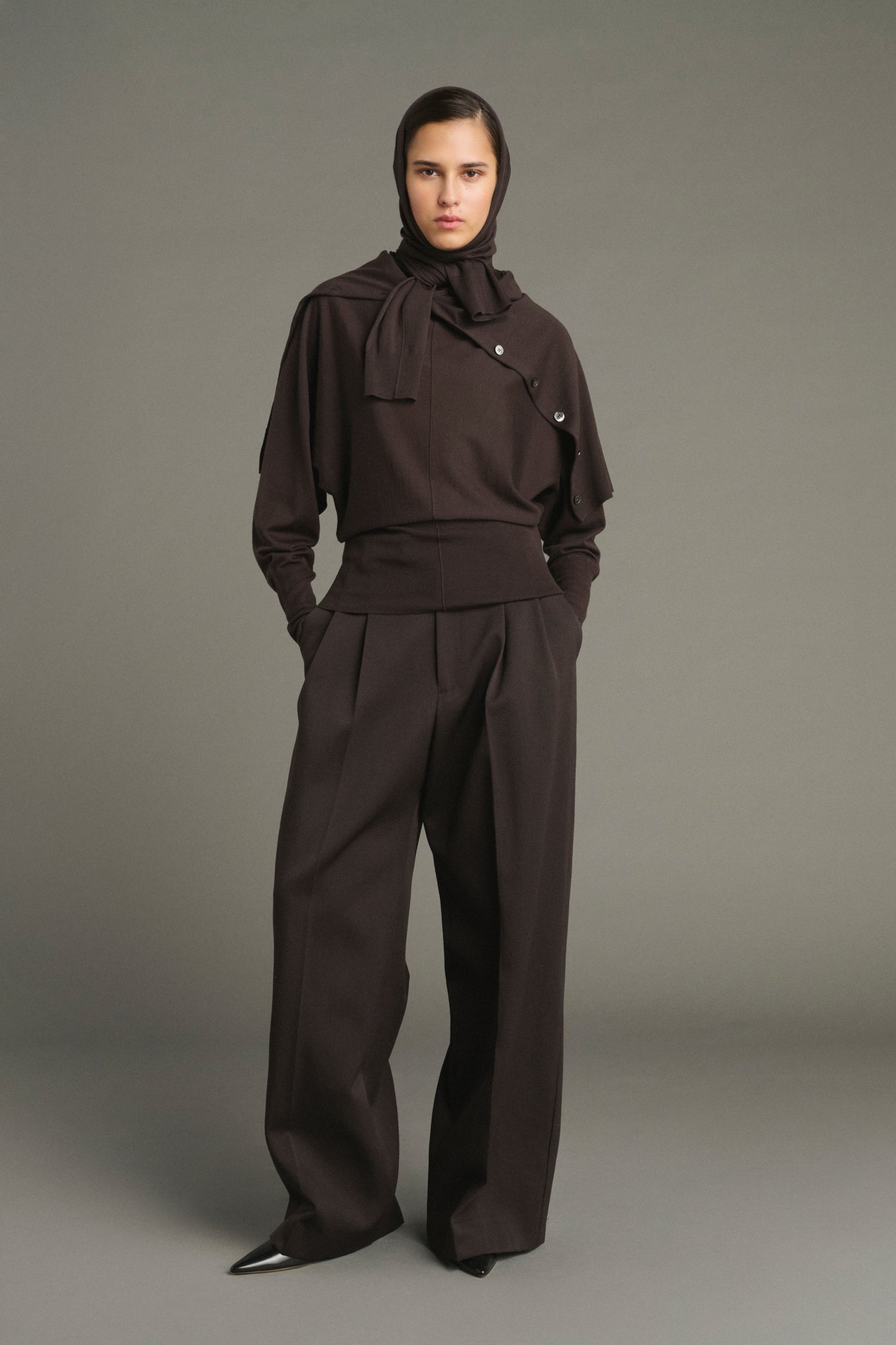 Pullover Lindsay - Chocolate - Merino Wool - Women