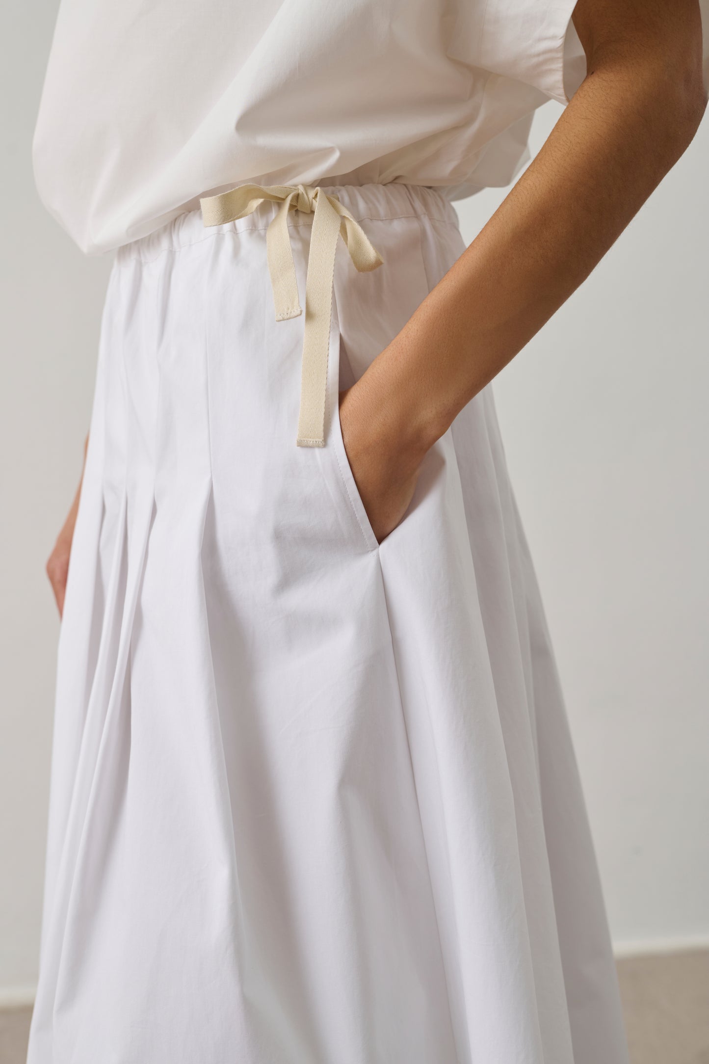 Skirt Amalia - Off-White - Cotton - Women
