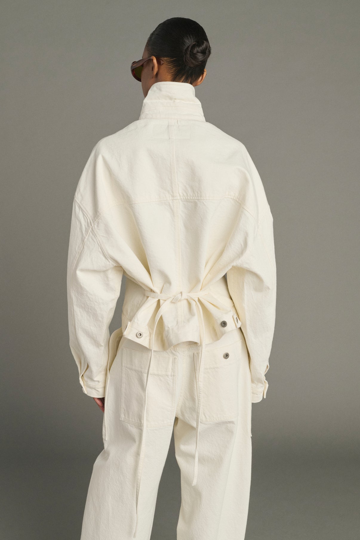 Lys jacket - Ecru - Cotton - Women vue 6