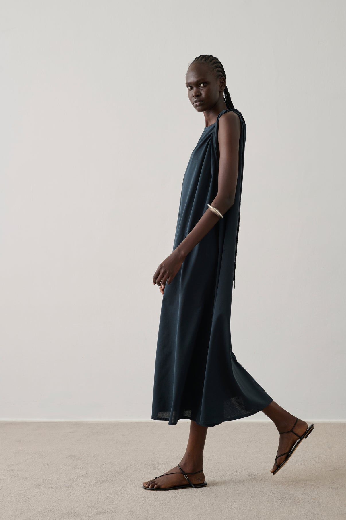 Debby dress - Teal - Cotton - Women vue 2