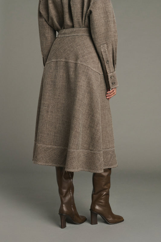 Janelle skirt - Brown Marl - Women