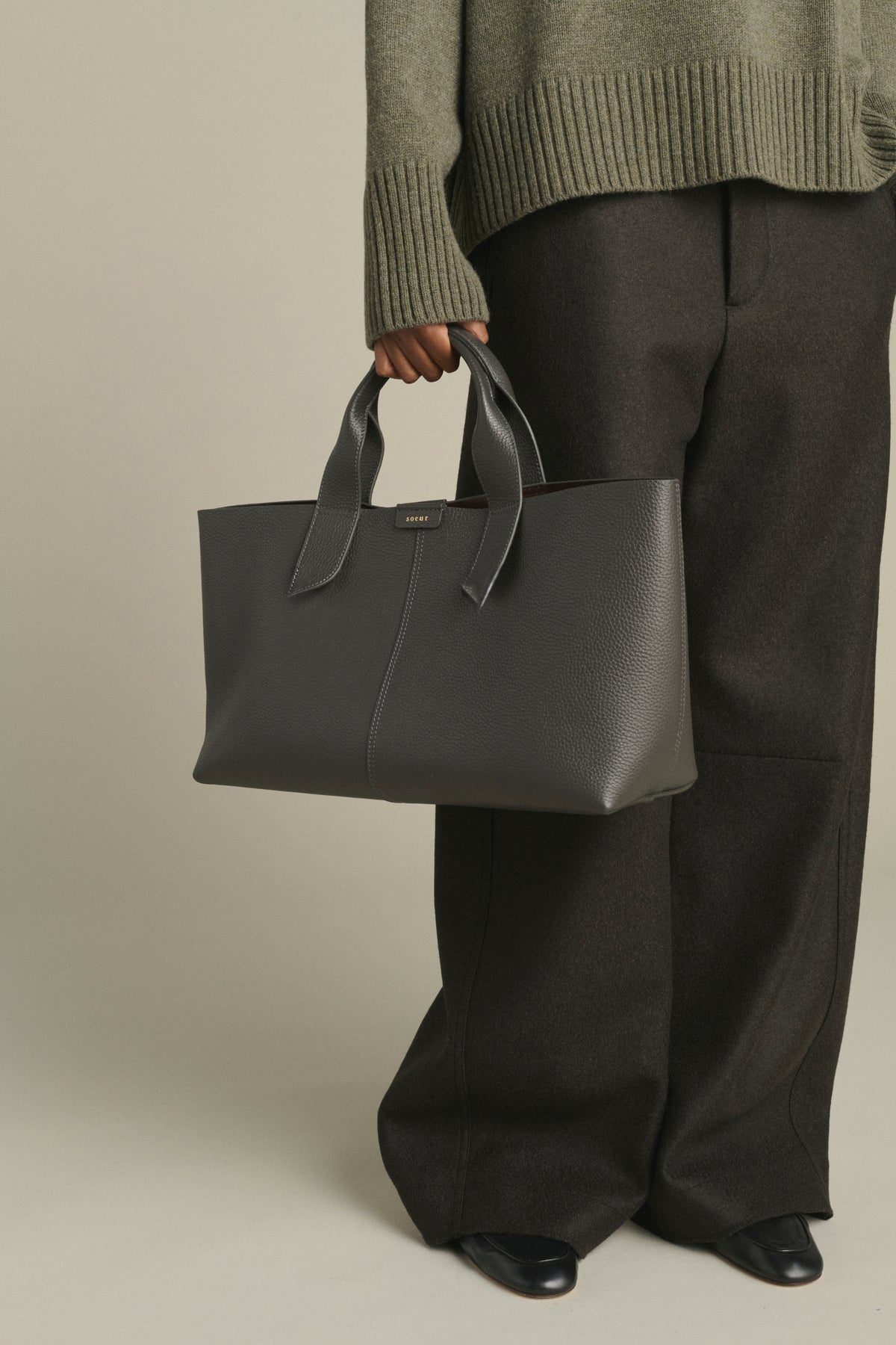 Bag Suave - Acier Cuir Grainé Baguette - Soeur
