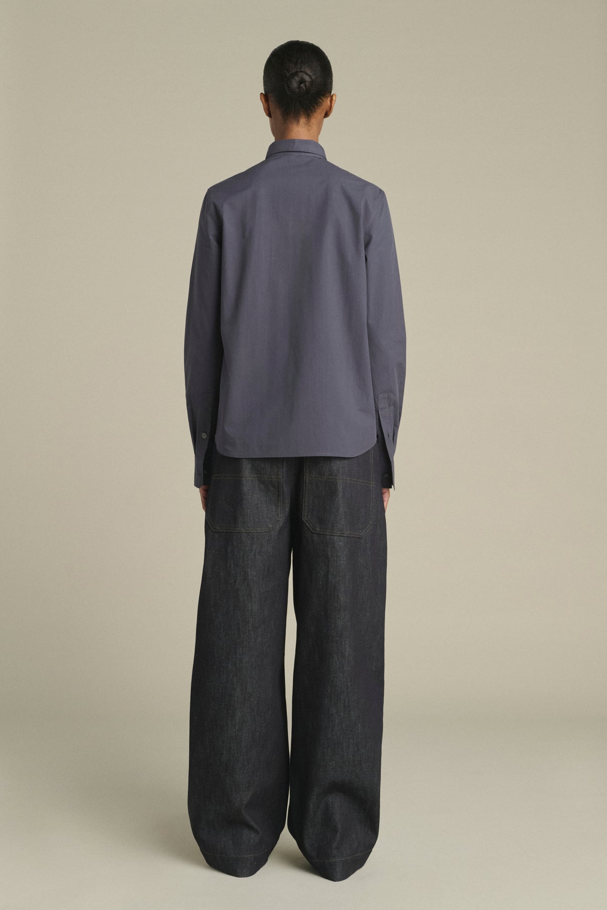 Shirt Lavinia - Midnight Blue - Cotton - Women vue 2