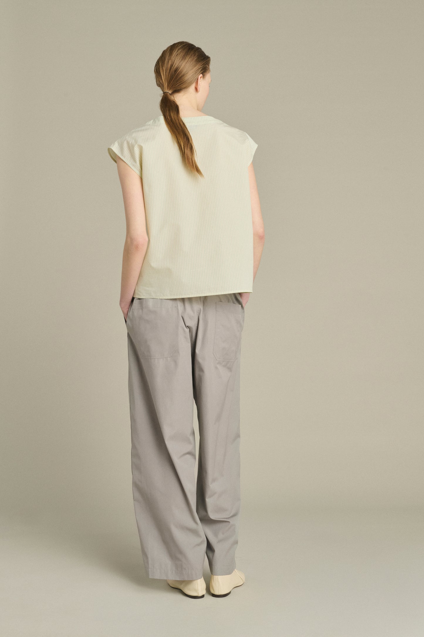Blouse Lorena - Green/Ecru - Cotton - Women