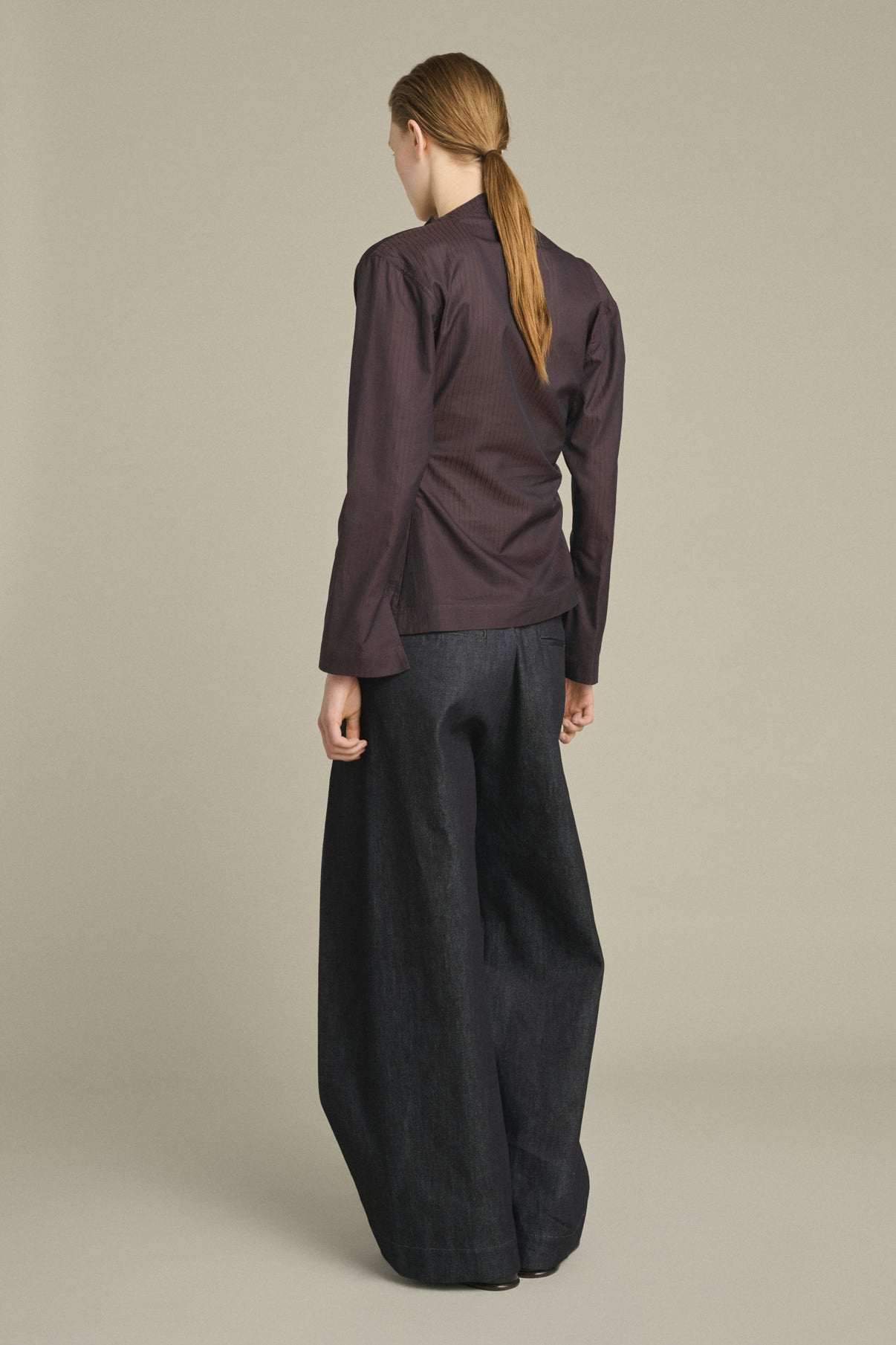 Lana Blouse - Fig/Brown - Cotton - Women vue 3