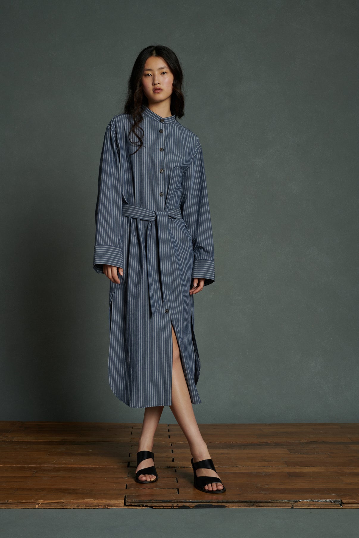 Robe Akiko - Bleu Nuit - Coton - Femme vue 1