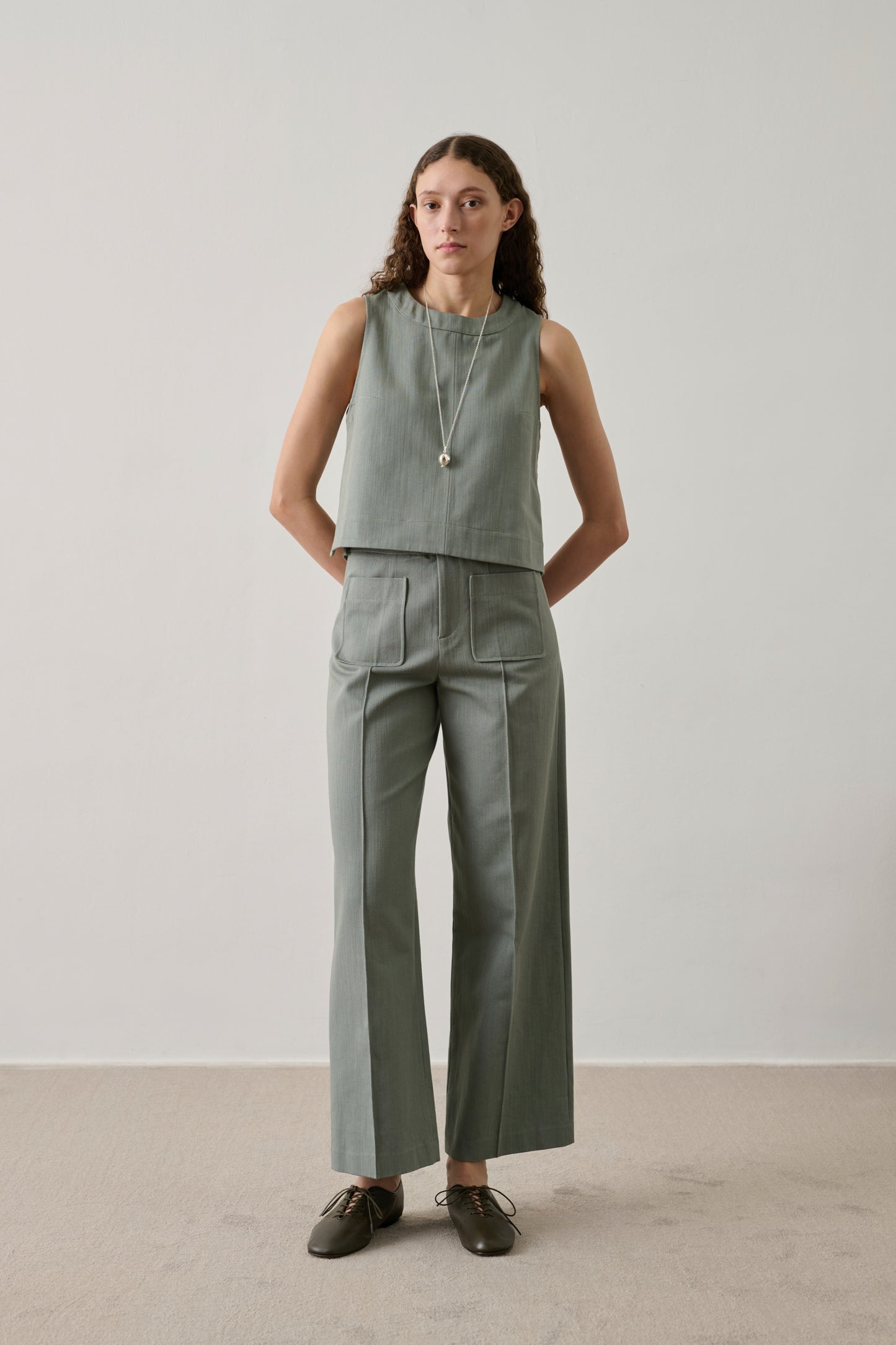 Harry Trousers - Eau de Nil - Cotton - Women