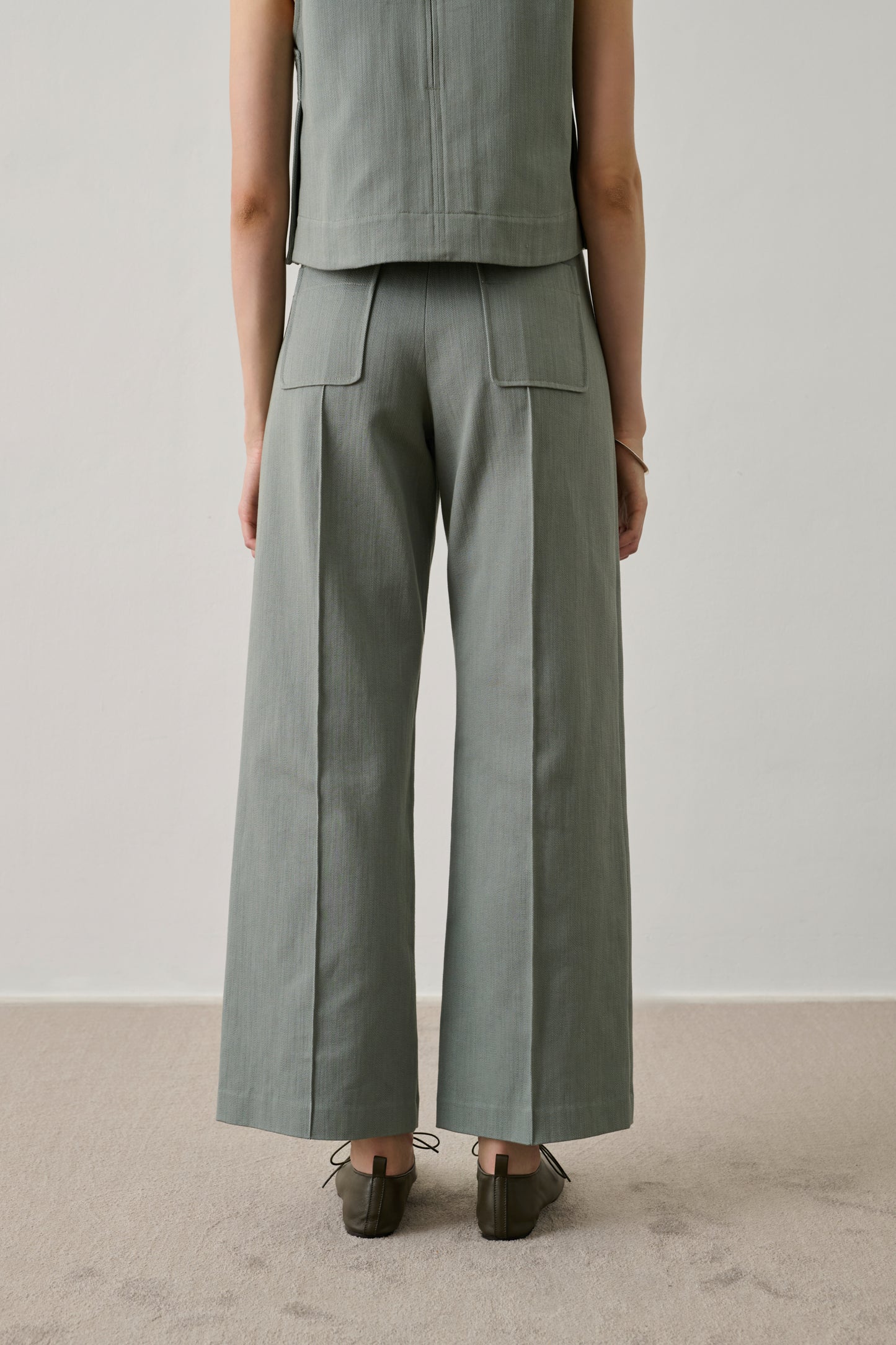 Harry Trousers - Eau de Nil - Cotton - Women