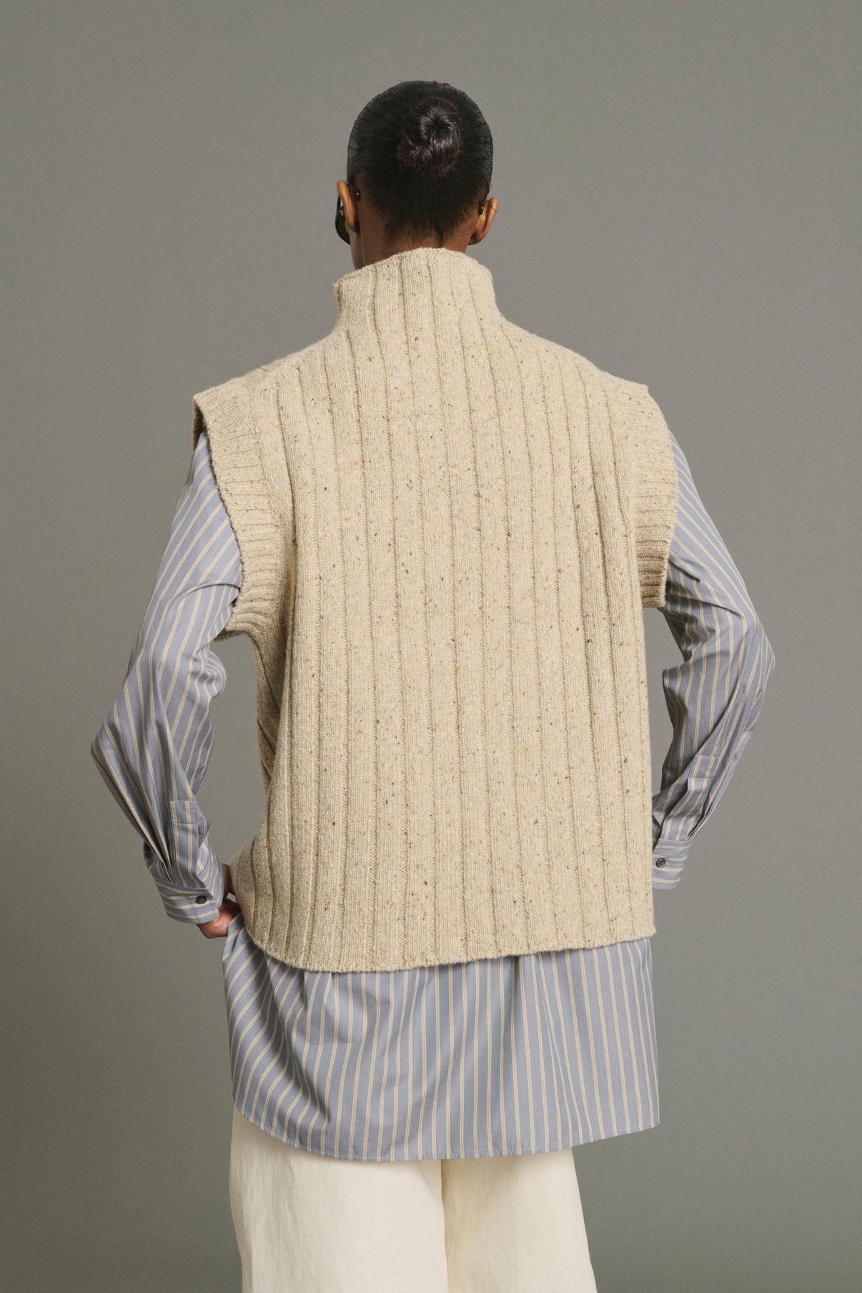 Pullover Jethro - Light Beige - Wool - Women vue 4