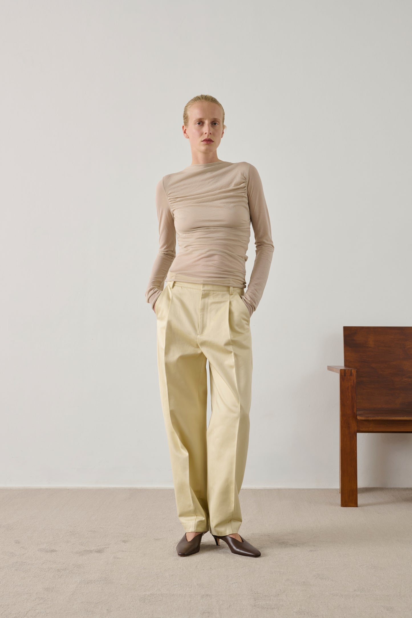 Tee-Shirt Gaia - Mastic - Coton - Femme