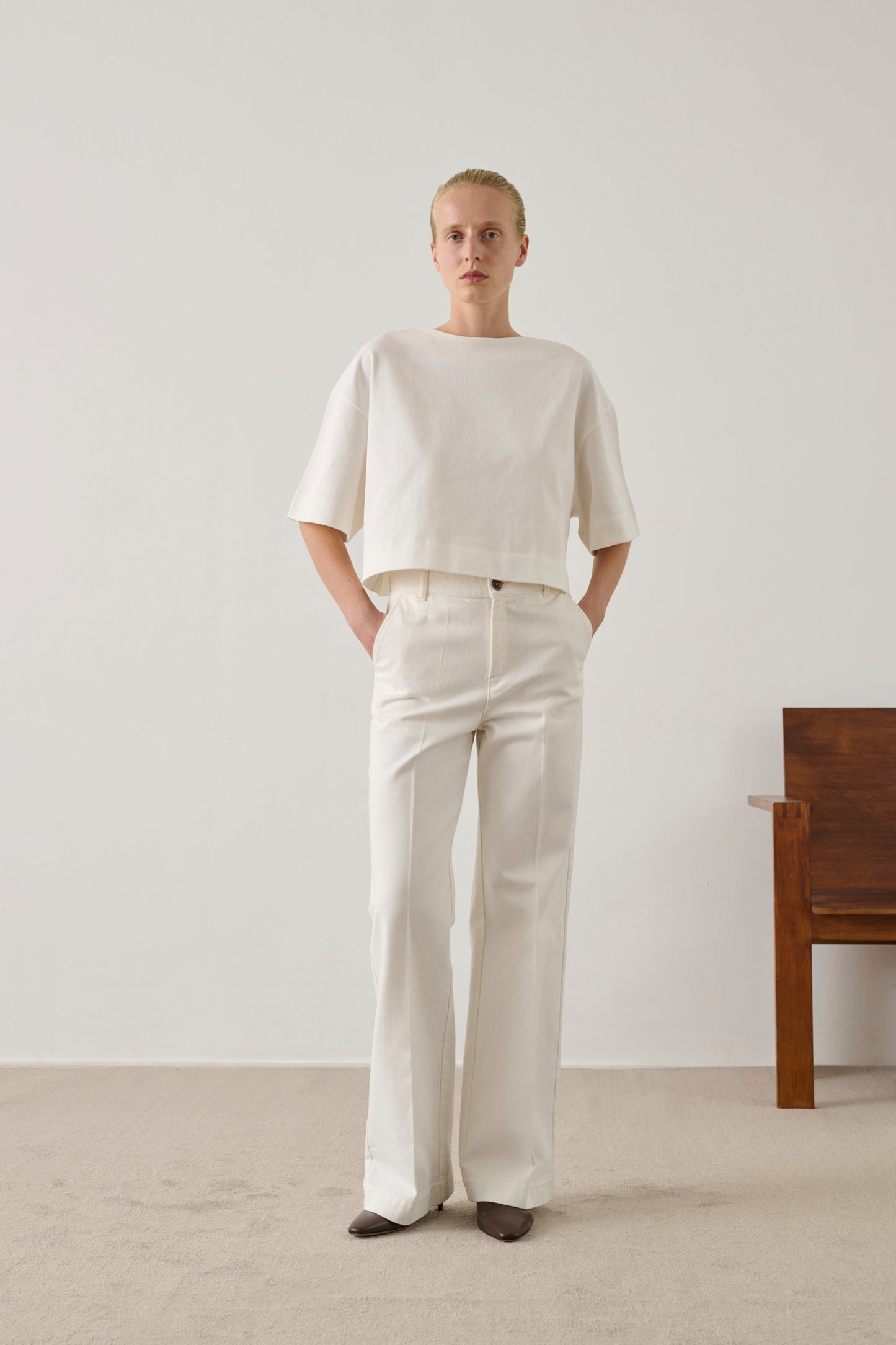 Jeans California - Chalk - Cotton - Women
