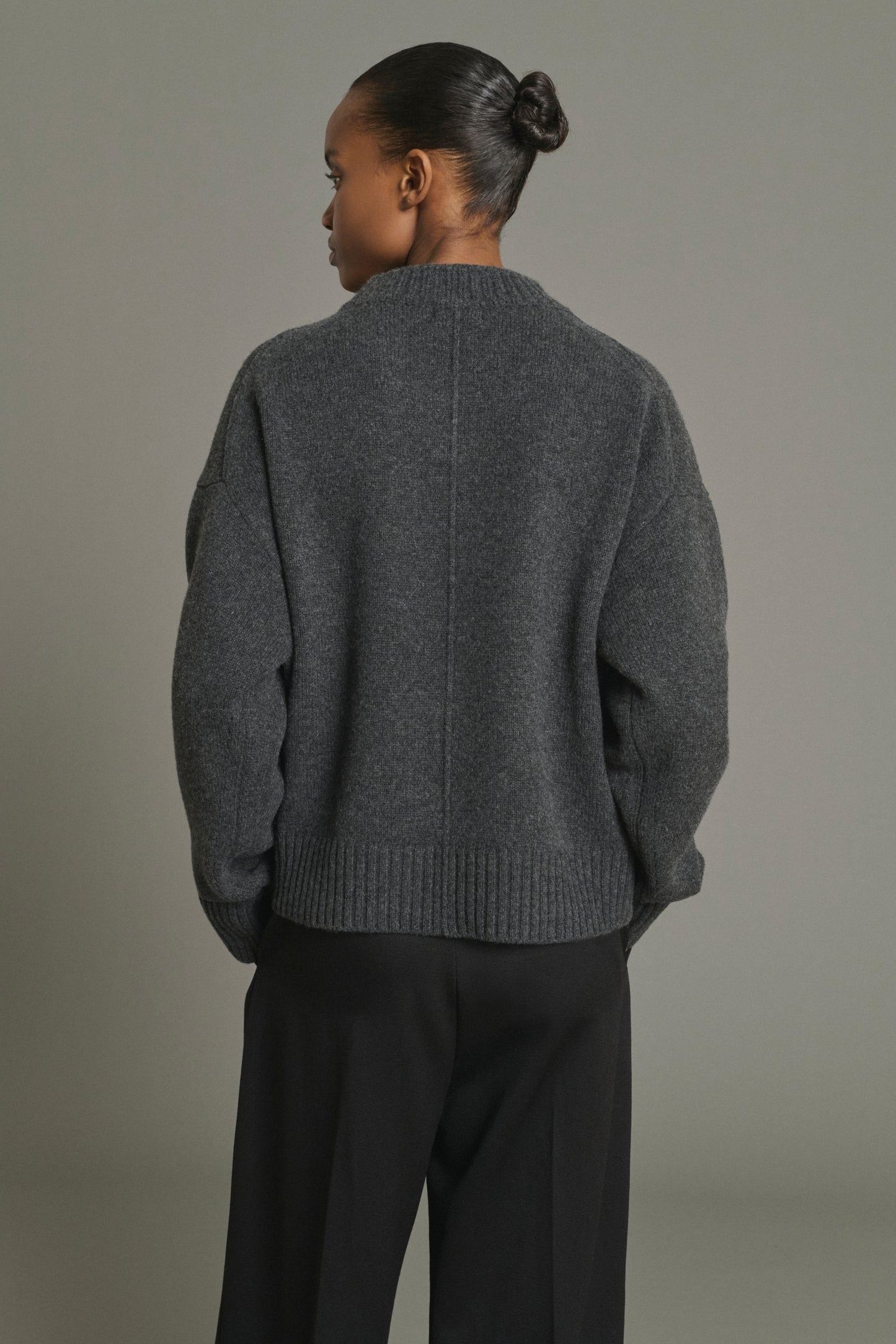 Pullover Julie - Anthracite Grey - Merino Wool - Women