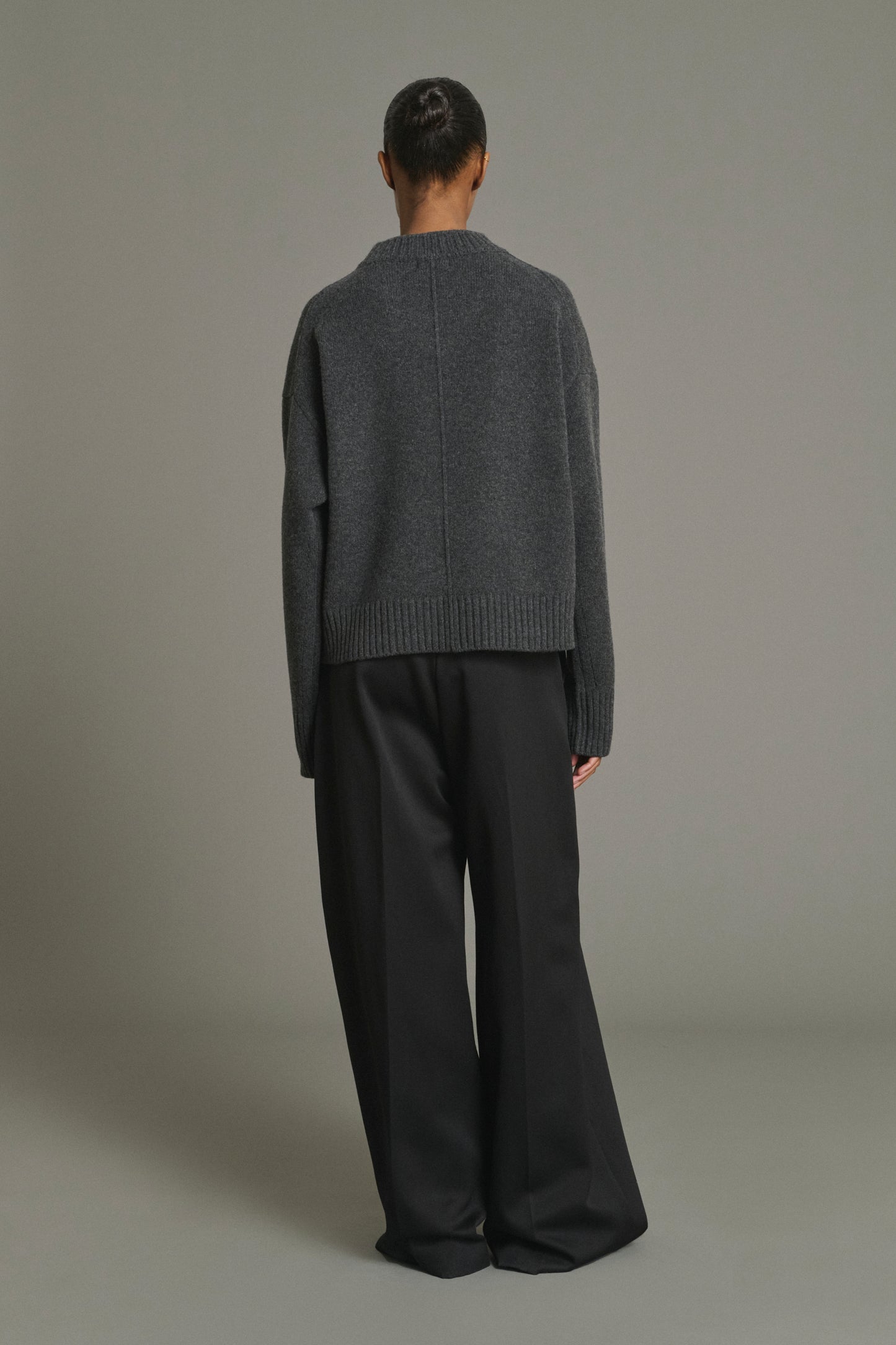 Pullover Julie - Anthracite Grey - Merino Wool - Women