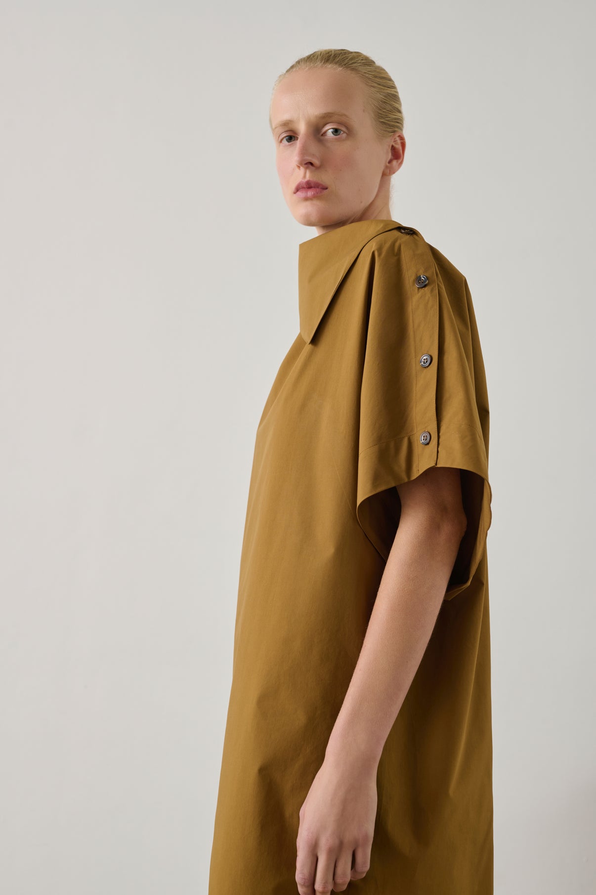 Hattie dress - Caramel - Cotton - Women vue 2