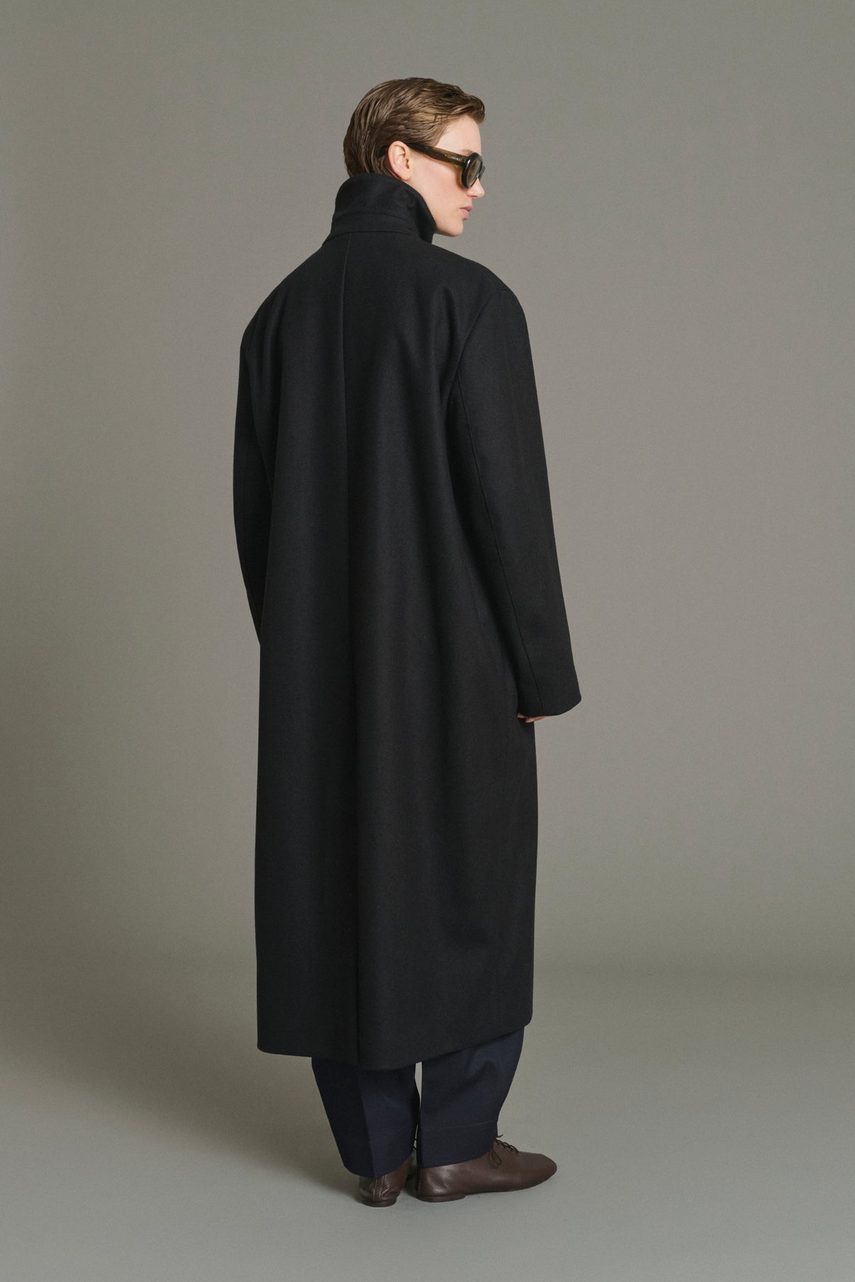 Coat Germain - Black - Wool - Women vue 2