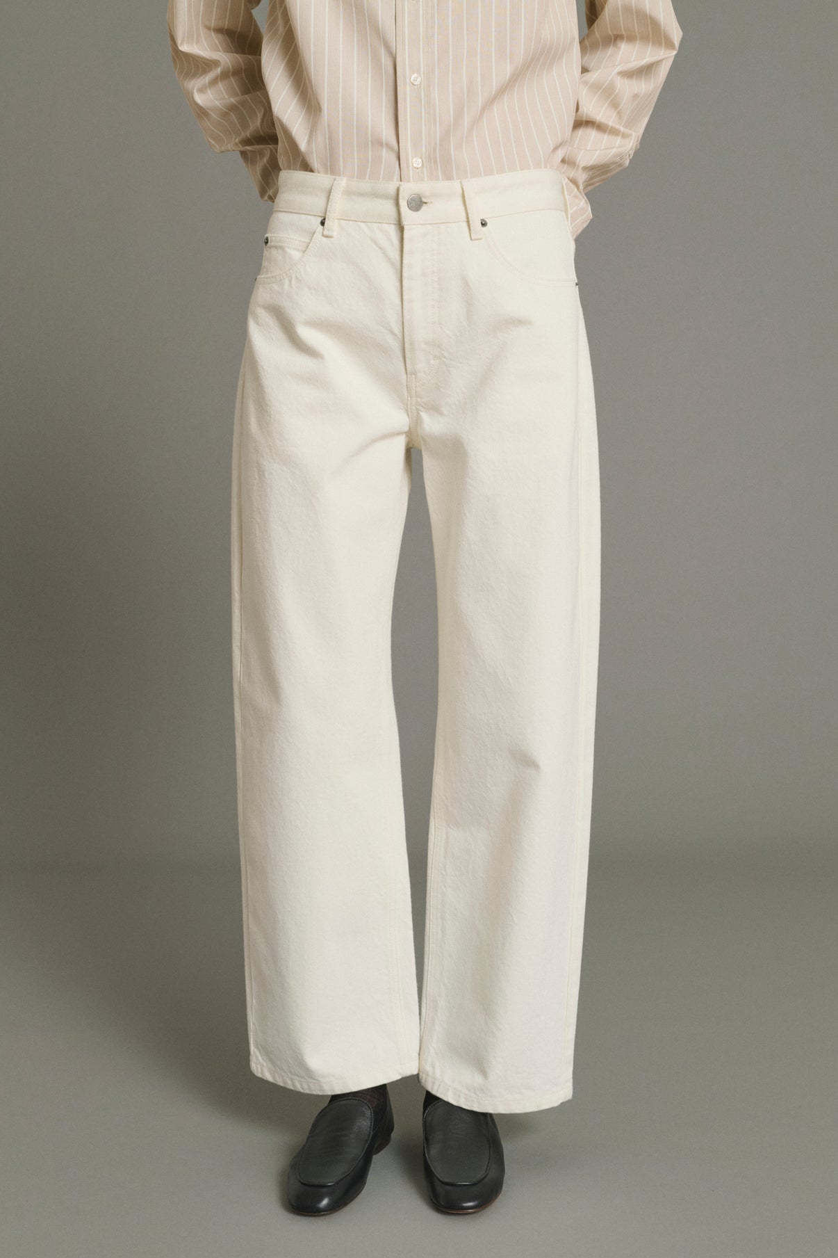 Jeans Harrison - Ecru - Cotton - Women vue 3
