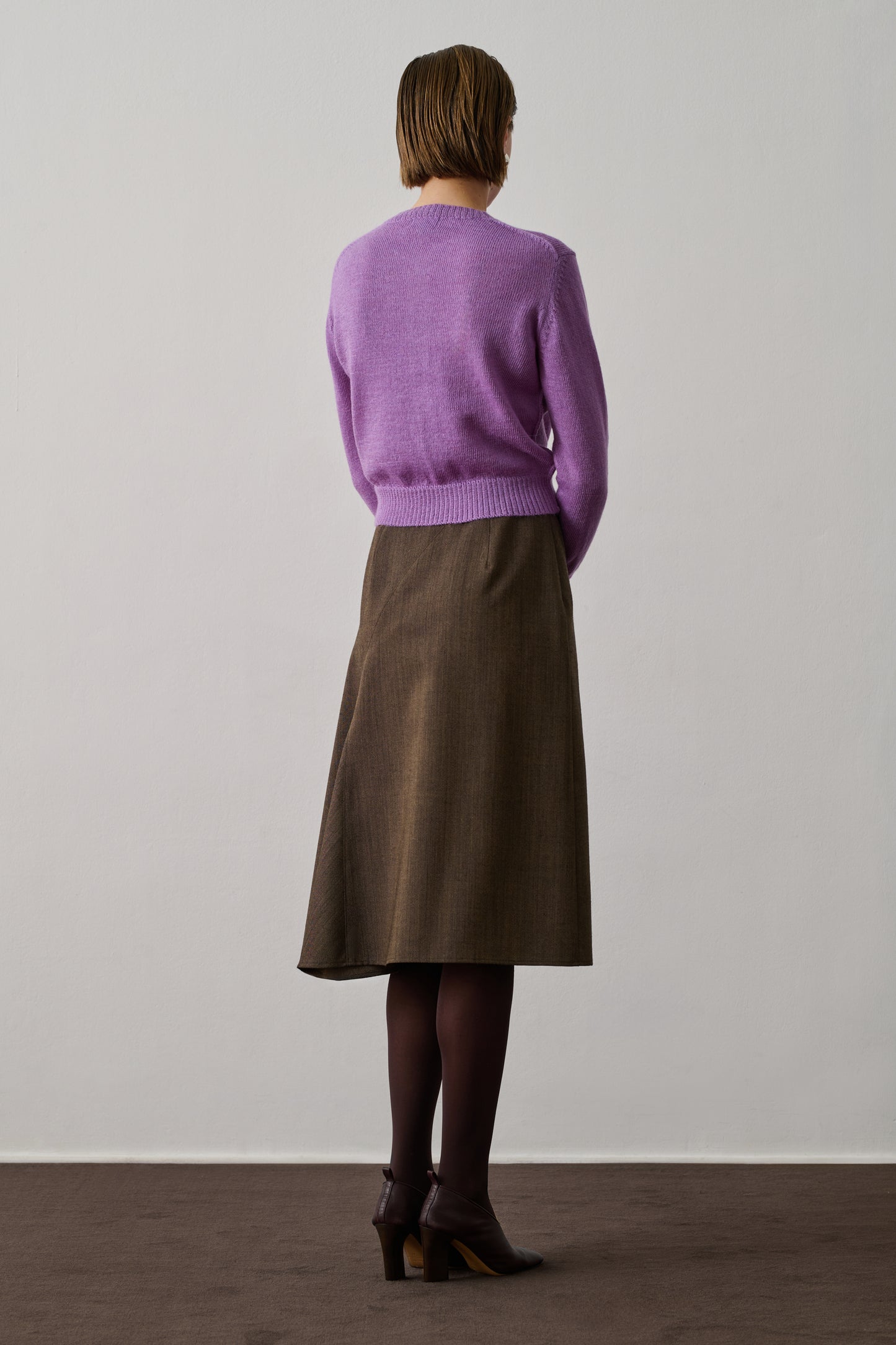 Cardigan Griffith - Lilas - Laine - Femme