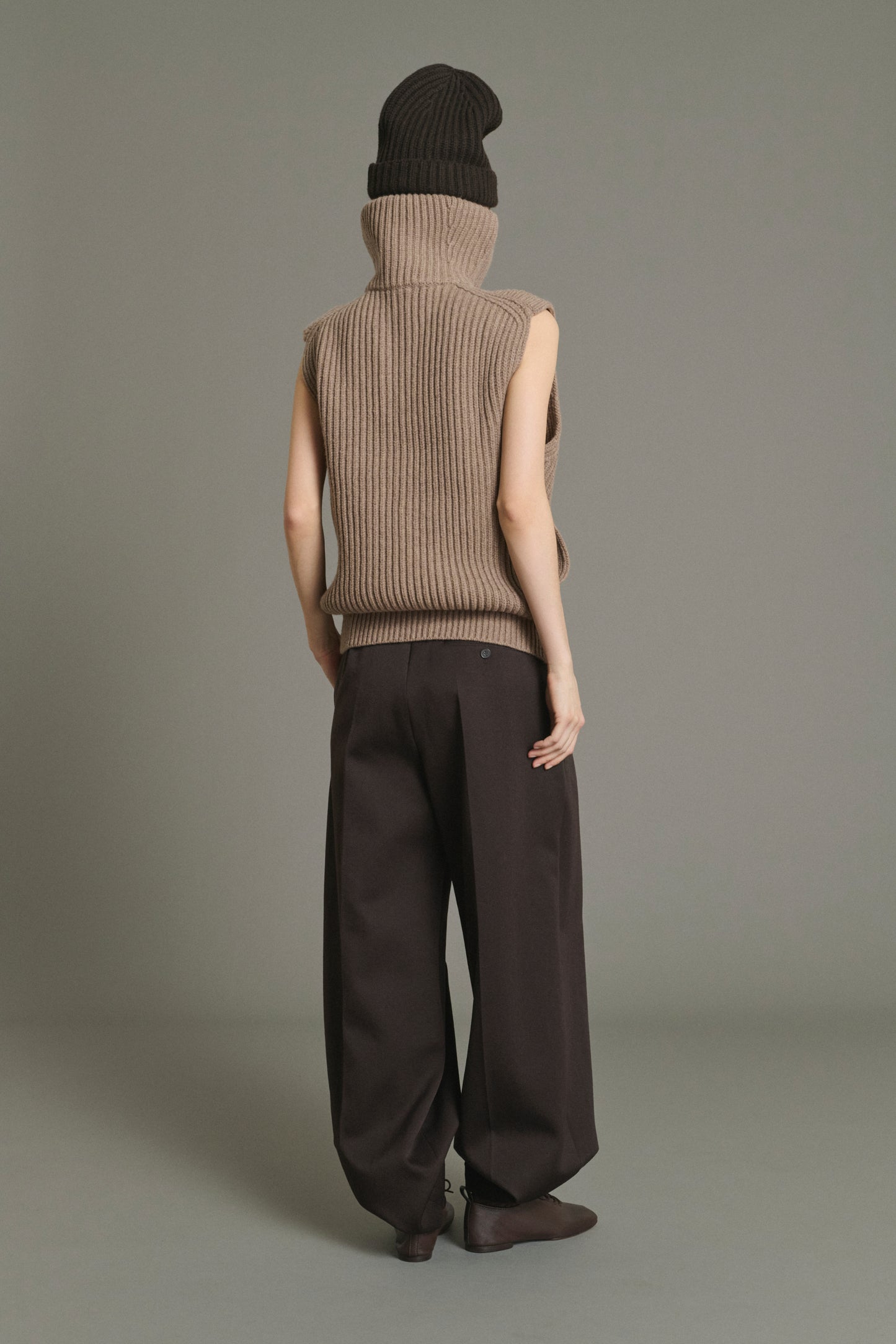 Jacket Kristen - Beige Chiné - Merino Wool - Women