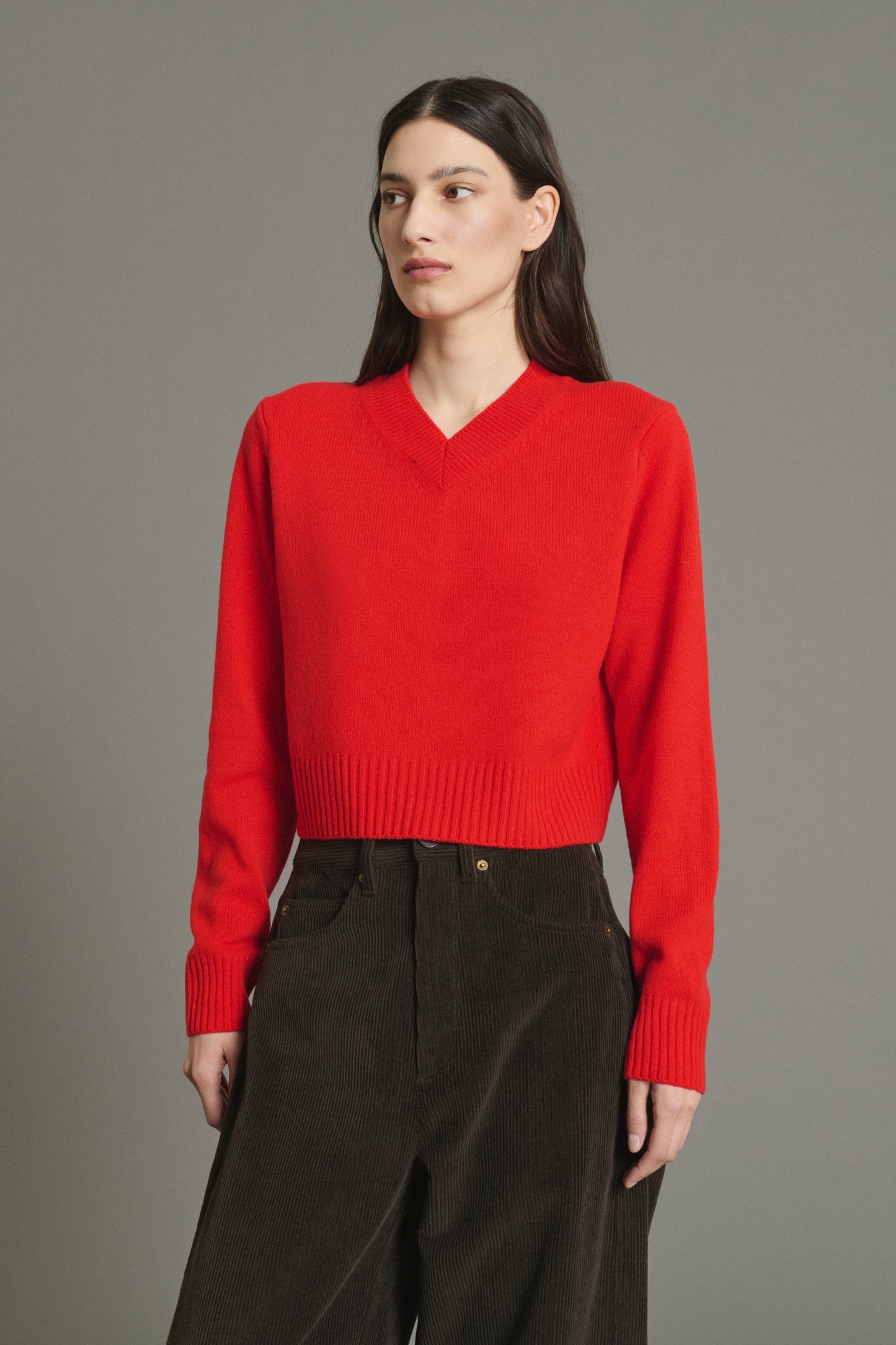 Pullover Jonas - Red - Merino Wool - Women
