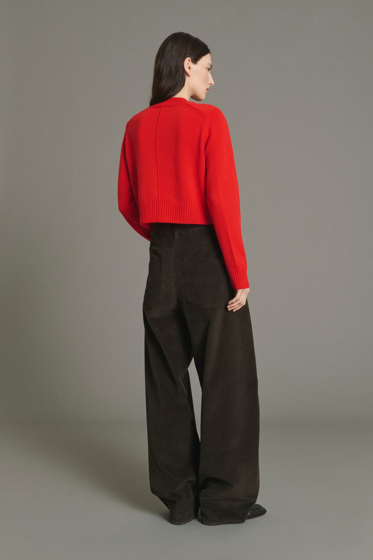 Pullover Jonas - Red - Merino Wool - Women vue 2