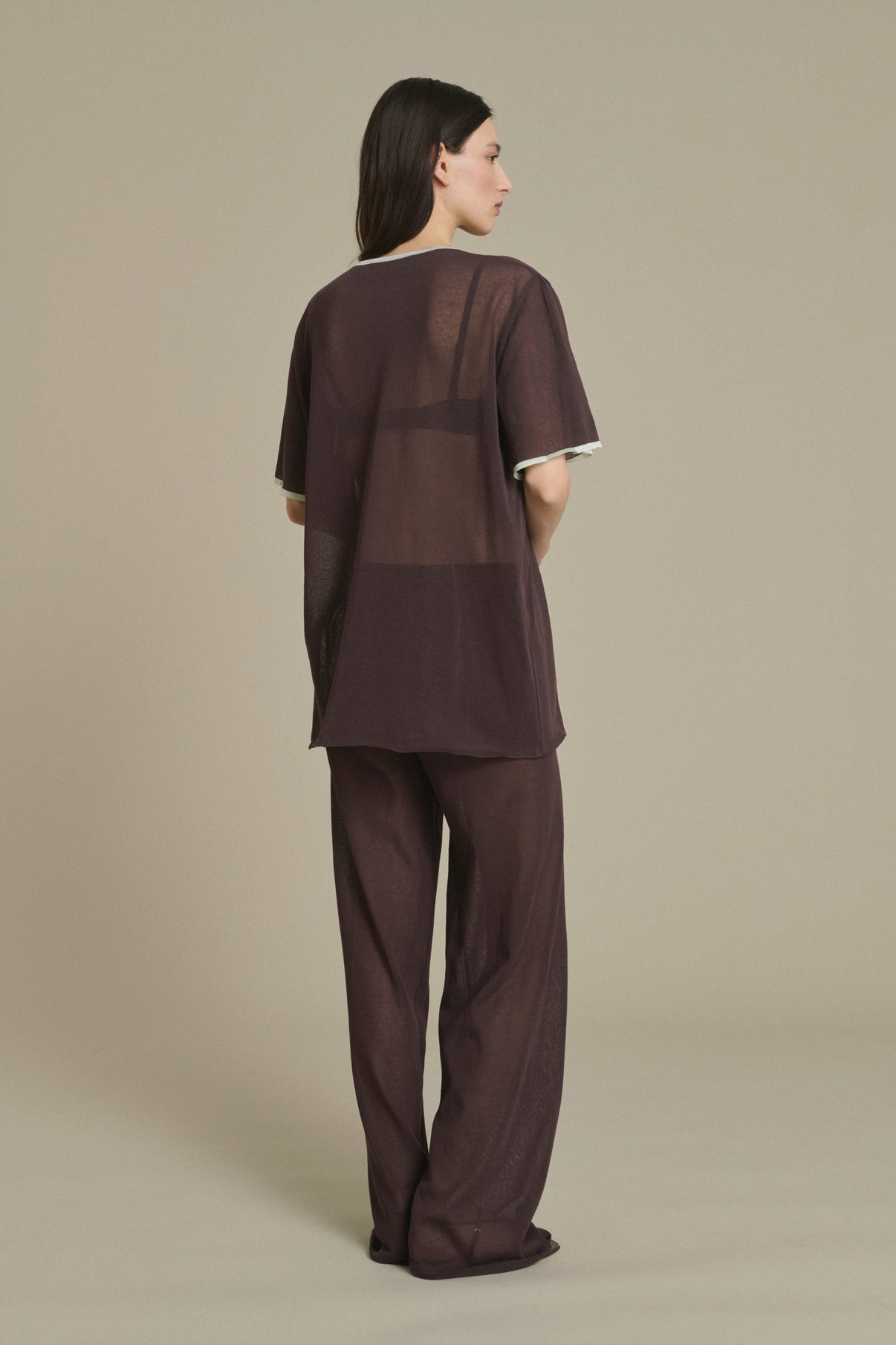 T-shirt Dua chocolat en maille Soeur & TL180 - Soeur vue 4