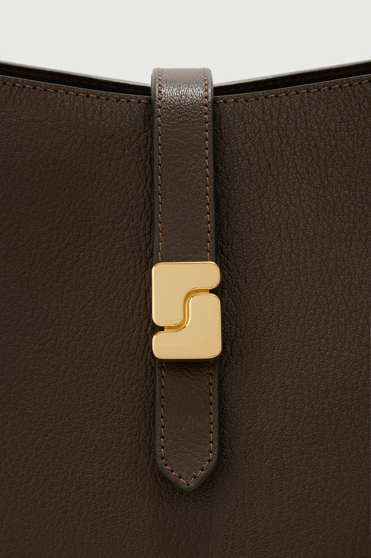 Bello bag - Dark Khaki - Leather - Women