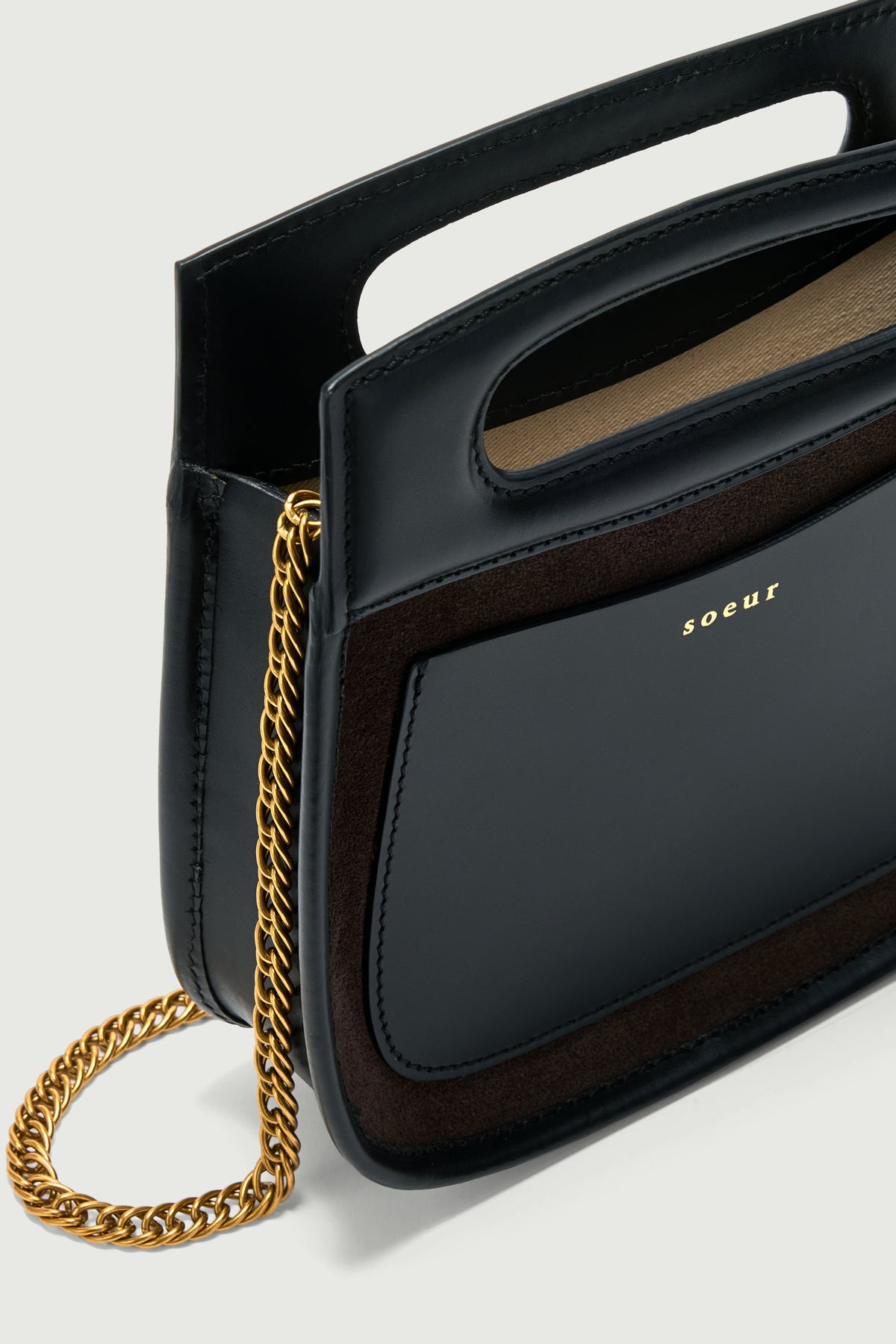 Cheri Mini bag - Dark Brown - Leather - Women